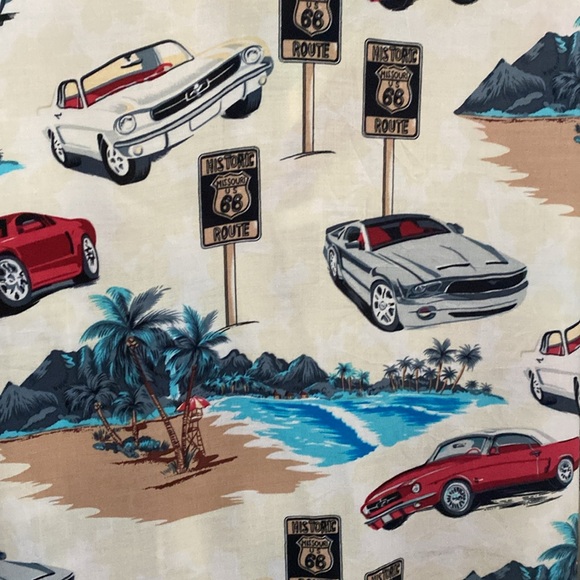 Vintage Mustang Cars Casual Button Down Shirt. Made in Korea. Size Medium - Picture 10 of 11